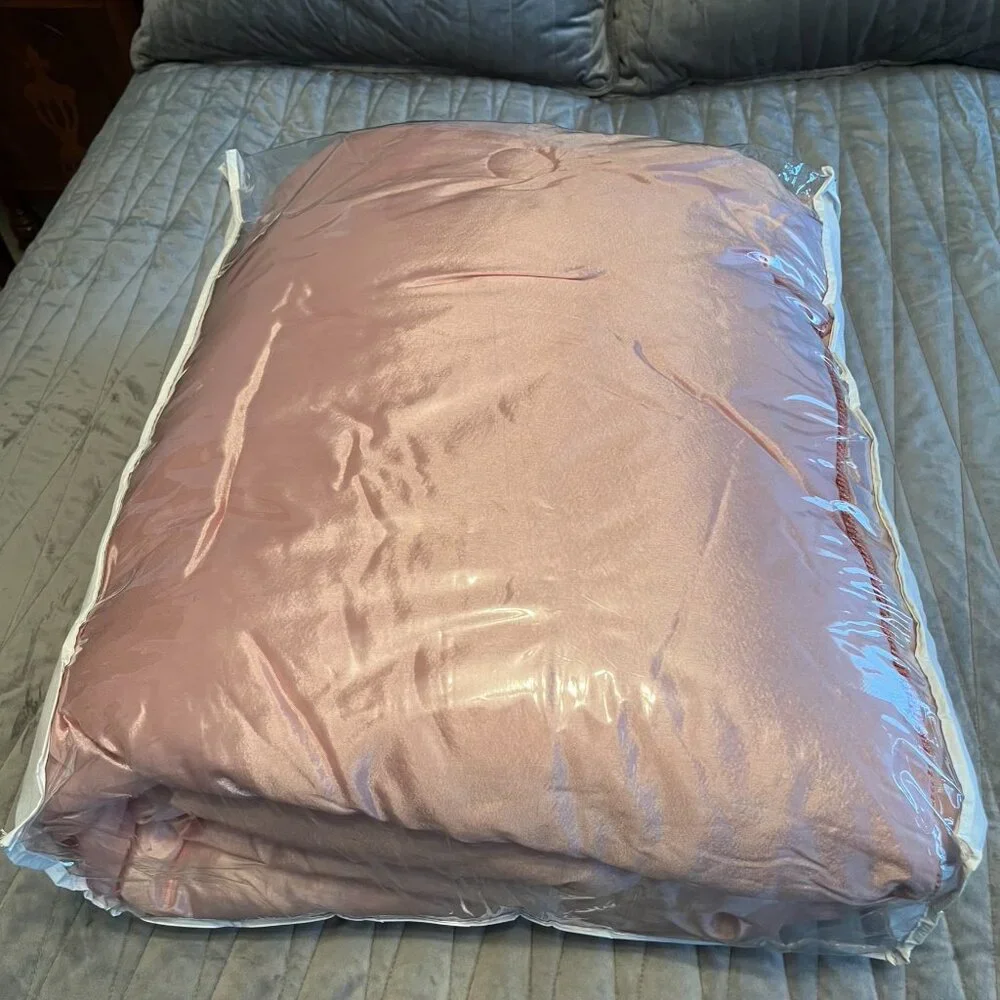 Satin Bedding Set - Queen - Pink